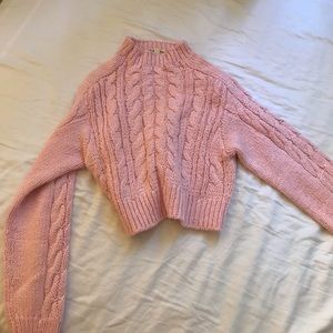 For Love and Lemons candy cable knit sweater